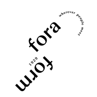 FORA FORM ENG stamp logo 1929 slogan black