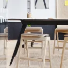 Arbeidsrom med Knekk krakk med setepute og Knekk bord Fora Form