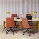 Fjell møteromsstol og Kvart konferansebord i et møterom fra Fora Form