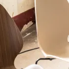 City chairs in veneer and plastic at Material Matters Fora Form