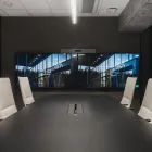 Fjell chairs and Kvart table with cabel hatch at Fora Form