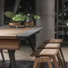 Knekk bar stools and Knekk table at Fora Form