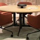 Kvart table with raw tabletop and Dwell chairs from Fora Form Lasse Olsson Photo