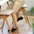 Knekk bar stool at Fora Form showroom in Copenhagen