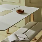Knekk bench in whitewashed