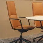 A Fjell chair with armrest and high backrest from Fora Form