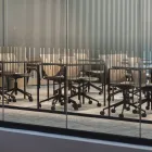 Atrium chairs and Clip tables from Fora Form