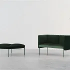 Senso sofa som toseter og pall i velur Fora Form