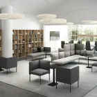 Senso sofa og stoler L og S bord Clint stoler og Kvart bord Fora Form