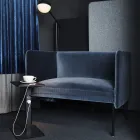 Senso 15 seter i velur L bord med stikkontakt Fora Form