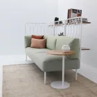 Kove sofa med hyller Fora Form puter og S bord