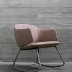 A Pink Dwell rocker from Fora Form