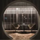 Planet chairs and Myk table at Fora Form