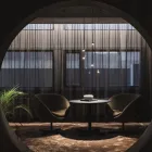 Planet chairs and a Myk table at our showroom in Bergen
