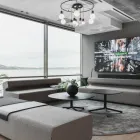 Up sofa and ottoman Camp table Fora Form