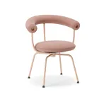 Bud Rotate chair in Golden pink from Fora Form