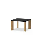 Bast 635x635 Square Nero4023 oak natural Raw Aluminium Fora Form
