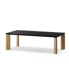 Bast 160x635 Rectangular Nero4023 Eik Natur Raw Aluminium Fora Form