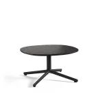 Camp bord 75x75 cm H40 cm bordplate i sortbeiset ask Fora Form