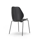 City leather cover chair in Black Ink from Fora Form