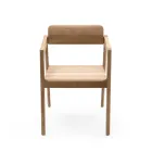 Knekk chair in oak with armrest from Fora Form