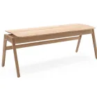 Knekk bench in solid oak Fora Form