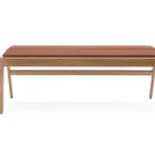 Knekk bench with fixed cushion Fora Form