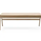 Knekk bench in solid oak Fora Form