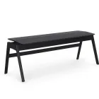 Knekk bench blackstained Fora Form