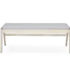 Knekk bench whitewashed