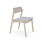 Knekk chair with seatcushion whitewashed