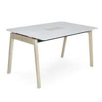 Knekk table 140x90 whitewashed