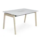 Knekk table 140x90 whitewashed