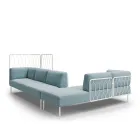 Kove hjørnesofa med høy gridd modulsofa Modal Mouliné Fora Form