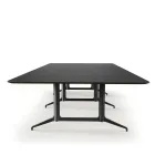 Kvart bord 360x160 Linoleum Charcoal 4166 Fora Form