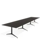 Kvart konferansebord 540x120 med kabelluke Fora Form