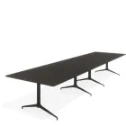 Kvart konferansebord 460x120 med kabelluke Fora Form