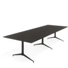 Kvart konferansebord 340x120 med kabelluke Fora Form