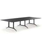 Kvart konferansebord 360x160 Linoleum Charcoal 4166 Fora Form