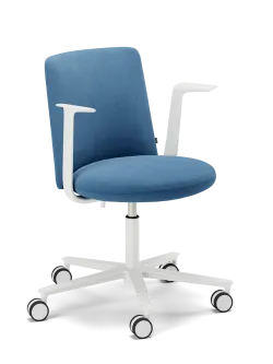 LOG chair 45 blue with armrest