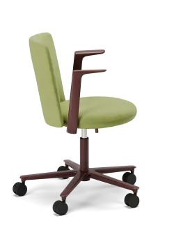 LOG chair side light green armrest