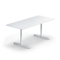 Myk bord 180x80 cm hvit laminat Fora Form