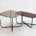 Root glassbord sammen med Root Valchromat bord Fora Form