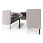 Senso Alkove 2x3 seter med sort bord Fora Form