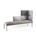 Senso 3 seters hjørnesofa i grå tekstiler fra Fora Form