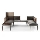 Senso 7 seter modulsofa med heltre eikebord fra Fora Form