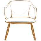 Dwell rocker brun